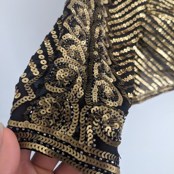 Gold sequin top - Picture 3 of 4